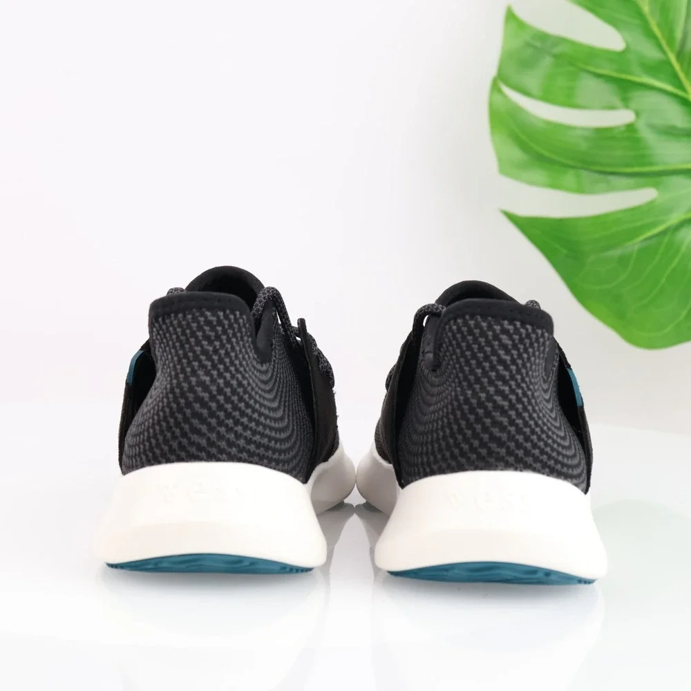 Vessi Womens Everyday Classic Sneaker Size 8 Waterproof Black Knit Lace Up Shoes